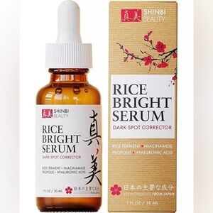 Shinbi Beauty Rice‎ Bright Serum 1oz NWB | Clean, Vegan, Brightening Skincare